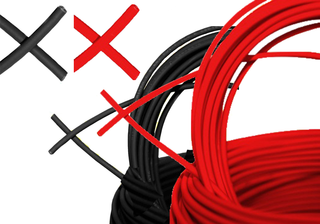 Solarkabel 6 mm² rot Photovoltaik Kabel für PV Anlagen Module