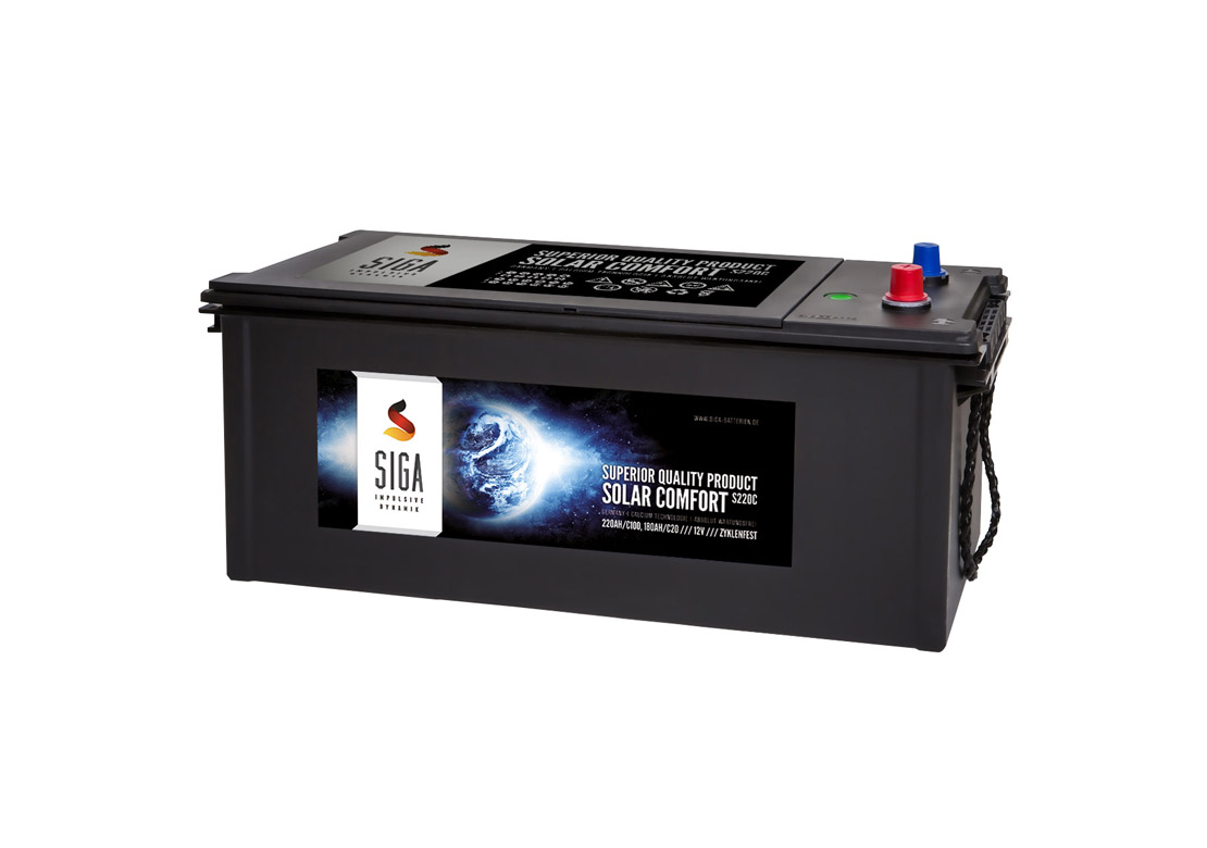 220Ah 12Volt Calcium Solar Batterie Akku Wohnmobil Boot Versorgungsbatterie  online bestellen ☀️