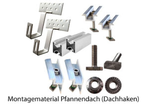 Montagematerial Pfannendach mit Dachhaken