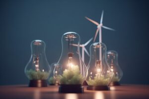 Ausbau erneuerbare Energien, Windkraft, Glühbirne
