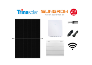 Sungrow 10 kW PV Anlage mit 9,6kWh Speicher und TrinaSolar Modulen, erhältlich in unserem Onlineshop