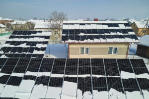 Photovoltaik Solaranlagen Unterschied, Schnee